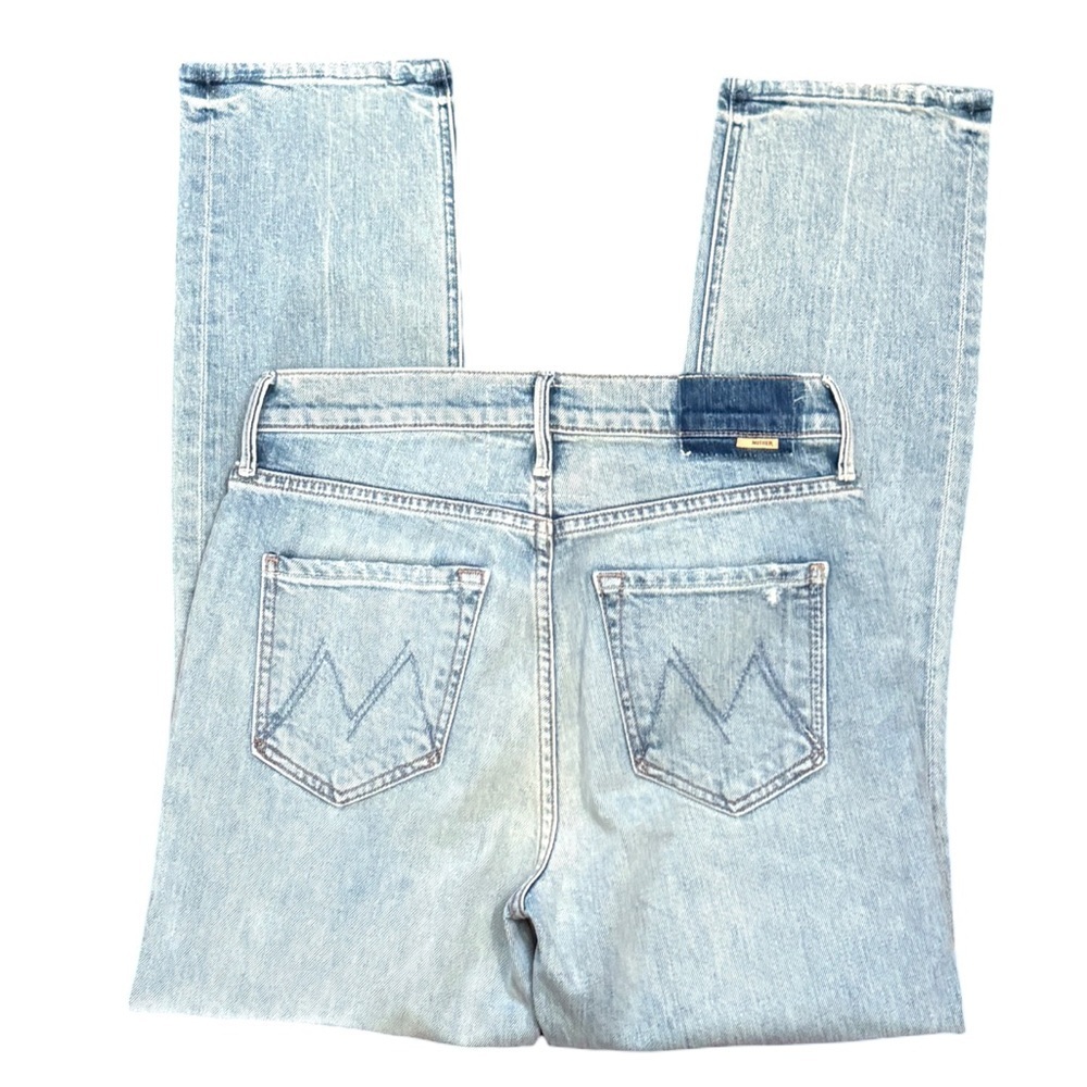 MOTHER The Dazzler Yoke Front Ankle Denim Jeans Wild Calling Blue Wash Size 27 - Picture 8 of 16